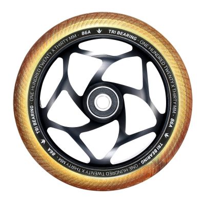 Blunt Envy 120mm/30mm Tri Bearing Wheel - Black and Gold