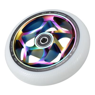 Blunt Envy 120mm/30mm Tri Bearing Wheel - Oil Slick and White