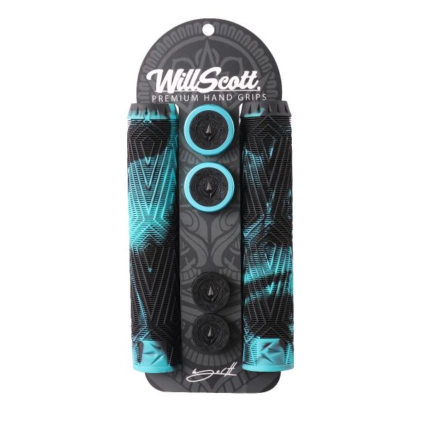 Will Scott Hand Grips - Black/Teal