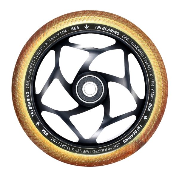 Blunt Envy 120mm/30mm Tri Bearing Wheel - Black and Gold